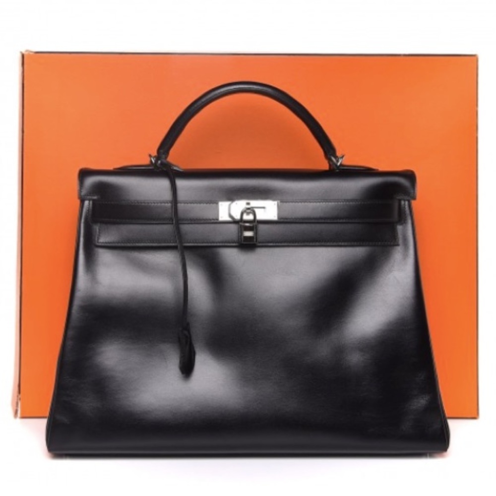 ❤️SOLD❤️Pre Loved Hermes Kelly 40 Retourne Black